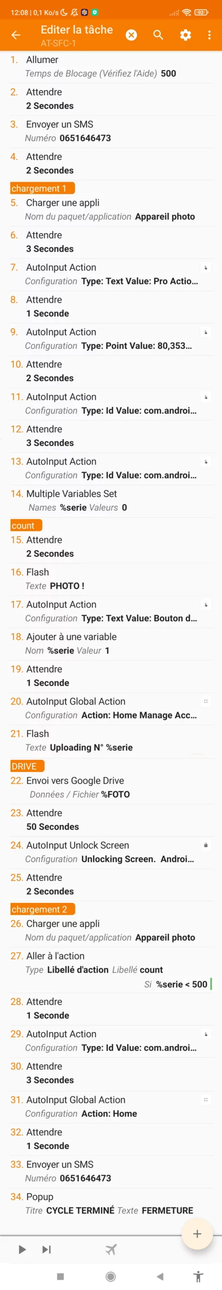 screenshot tasker - la catapulte